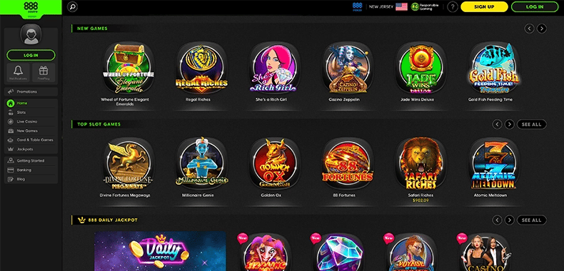 888 Online Casino Registration Page