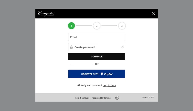 Borgata Casino Registration Page